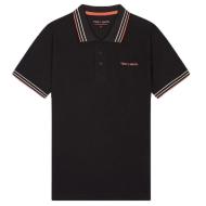 Polo Noir/Rouge Homme Teddy Smith Pasian