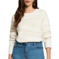 Pull Beige/Blanc Femme Morgan MTIGRA pas cher