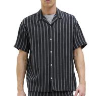 Chemisette Gaze de Coton Marine Homme Jack & Jones Reaster