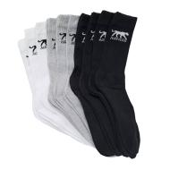 x10 Paires de chaussettes Blanc/Gris/Noir Homme Airness pas cher