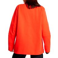 Veste Orange Femme Nike Tech Fleece Long vue 2