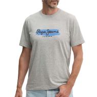 T-shirt Gris Homme Pepe jeans Arsham pas cher