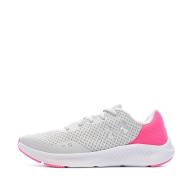 Chaussures de Sport Grise/Rose Femme Under Armour Charged Pursuit 3 pas cher