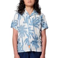 Chemise Blanche/Bleu Garçon Kaporal Osca pas cher