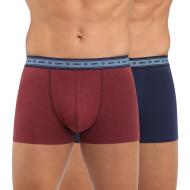 Lot x2 Boxers Bleu/Rouge Homme Dim pas cher