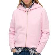 Sweat Rose Femme Superdry Essential Logo Ziphood Hb pas cher