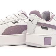 Baskets Blanc/Violet Femme Puma Carina Street vue 7