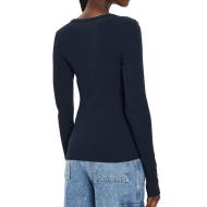 T-shirt Manches Longues Marine Femme Tommy Hilfiger Essential vue 2