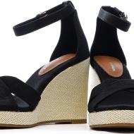 Sandales Noires Femme Tommy Hilfiger Flag vue 7