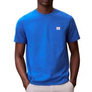 T-Shirt Bleu Homme Calvin Klein Jeans Badge L4G