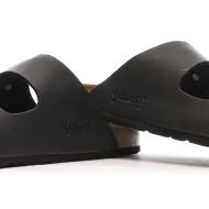 Sandales Noires Lisses Homme Schott Arthur vue 3