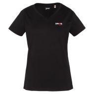 T-Shirt Noir Femme Schott TSBRODEDW