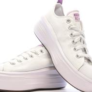 Baskets Blanches Fille Converse Chuck Taylor All Star Move 271717C vue 7