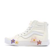 Baskets Beiges Fille Vans Flower pas cher