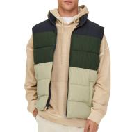 Doudoune sans manches Kaki/Marine/Beige Homme Only & Sons