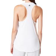 Débardeurs Blanc Femme Adidas barlogo vue 2