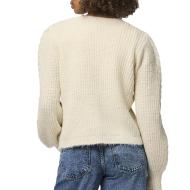 Gilet Beige Femme Pieces Cow vue 2