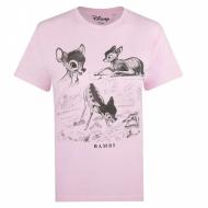 T-Shirt Rose Femme Disney Bambi & Thumper Nature vue 2
