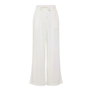 Pantalon fluide Blanc Femme Pieces Wide vue 2