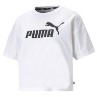 T-shirt Blanc Femme Puma Essential Cropped