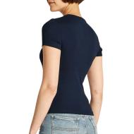 T-Shirt Marine Femme Tommy Hilfiger Badge vue 2