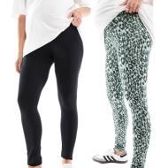 Legging Noir/Vert Femme Mamalicious 20019353 pas cher