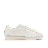 Baskets Blanches/Gris Femme Adidas Superstar J vue 2