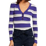 Pull Bleu à rayures Femme Morgan Minou