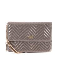 Sac à Bandoulière Gris Métallique Femme Stella Green Chevron