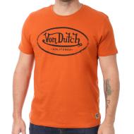 T-shirt Orange Homme Von Dutch Aaron