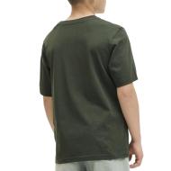 T-shirt Kaki Garçon Jack & Jones Jestar vue 2