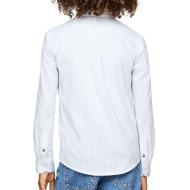 Chemise Blanche/Bleu Garçon Tommy Hilfiger Allover vue 2