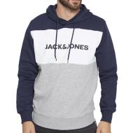 Sweat à capuche Marine Homme Jack and Jones Blocking