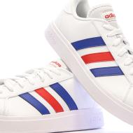 Baskets Blanc/Rouge/Bleu Homme Adidas Grand Court Base 2.0 vue 7