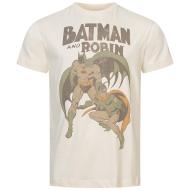 Beiges Herren-T-Shirt DC Comics Batman & Robin Vintage günstig