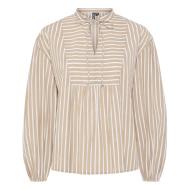 Blouse Blanc/Beige Femme Pieces Lilia pas cher