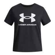 T-Shirt Noir Fille Under Armour Big Logo pas cher