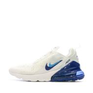 Baskets Blanches/Bleu Homme Nike Air Max 270 pas cher
