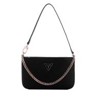 Sac à Main Noir Femme Guess Noelle Mini Top Zip pas cher