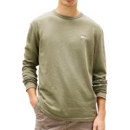 T-Shirt manches longues Kaki Homme Tommy Hilfiger Tjm Reg pas cher