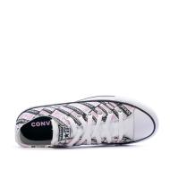 Baskets Rose/Blanche Femme Converse OX vue 4