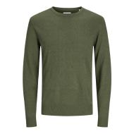 Pull Kaki Homme Jack & Jones Emile vue 3