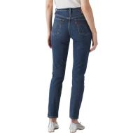 Jeans 501 Bleu Foncé Femme Levi's 501 Indigo Worn vue 2