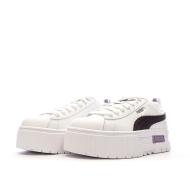 Baskets Blanches/Noires Fille Puma Mayze vue 6