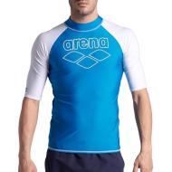 Lycra Bleu Homme Arena Rash Vest pas cher