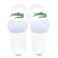 Claquettes Blanches Homme Lacoste Serve vue 3