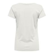 Camiseta blanca/azul marino para mujer JDY Paris ver 2