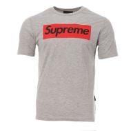 T-shirt Gris/Rouge Homme Supreme Italfigo