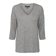 Pull Gris Femme Vero Moda Brianna 3/4 pas cher