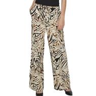 Pantalon fluide Beige/Noir Femme JDY Naja pas cher